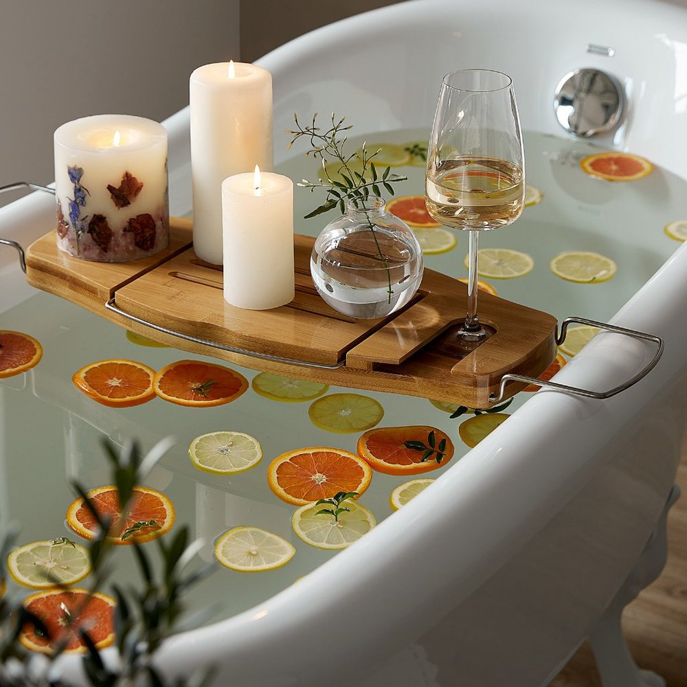 BAMBOO BATH CADDY